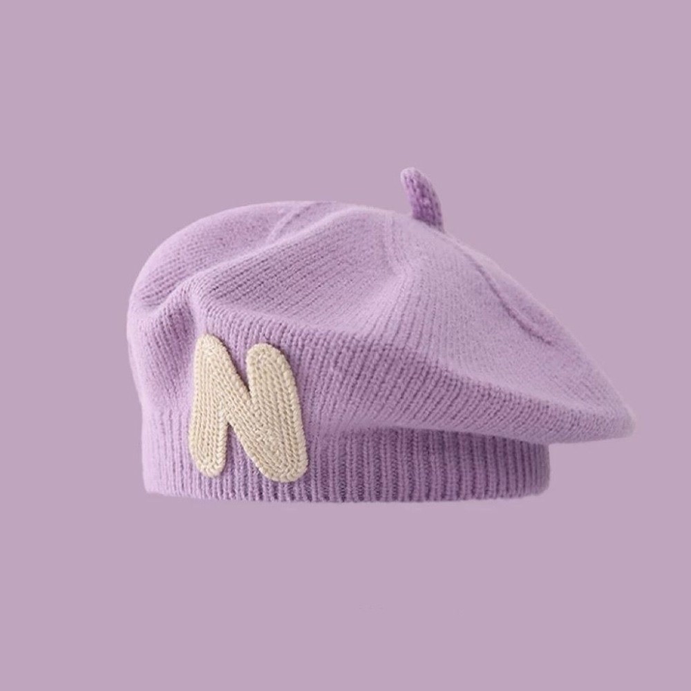 Embroidery Letter N - Cappello berretto da bambino con ricamo