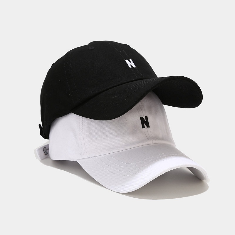 Embroidery Letter N - Cappello da Baseball in Cotone Unisex