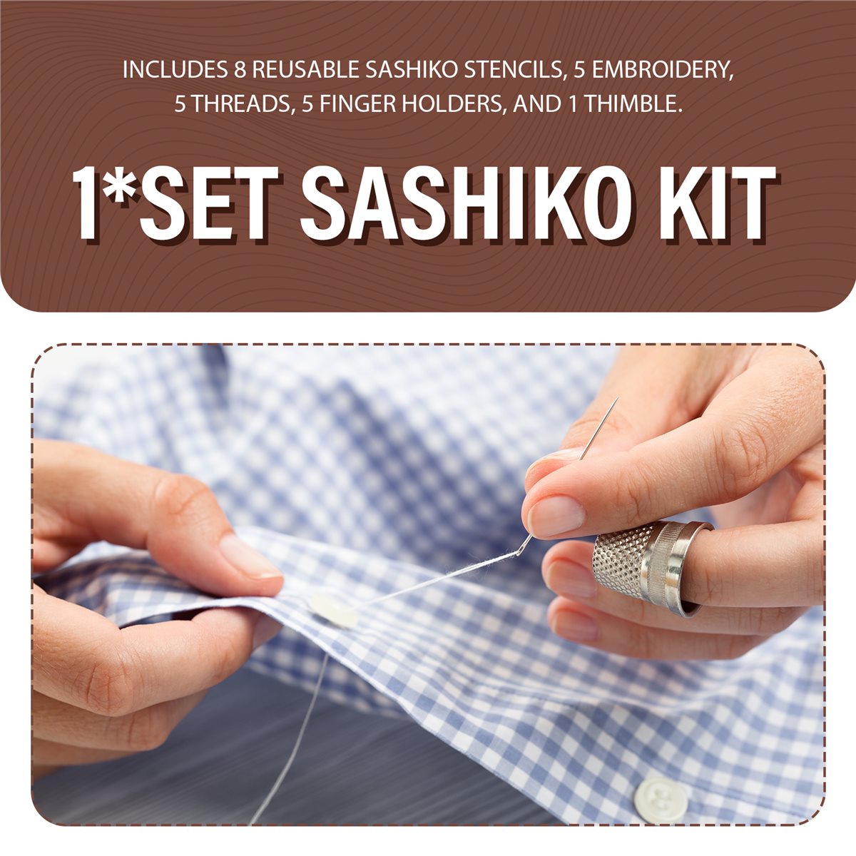 Embroidery X Pattern - Kit di 24 Stencil in Plastica