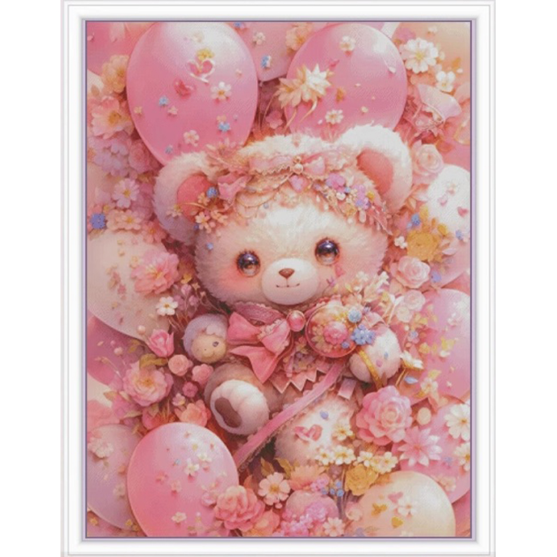 Embroidery X Pattern - ZZ3887 Orso 14CT 16CT stampato su