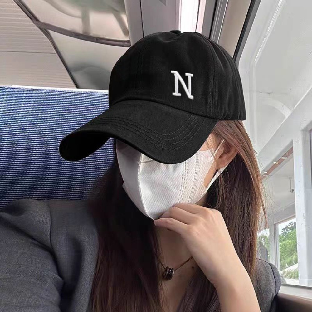 Embroidery Letter N - Cappellino da Baseball Casual con Ricamo