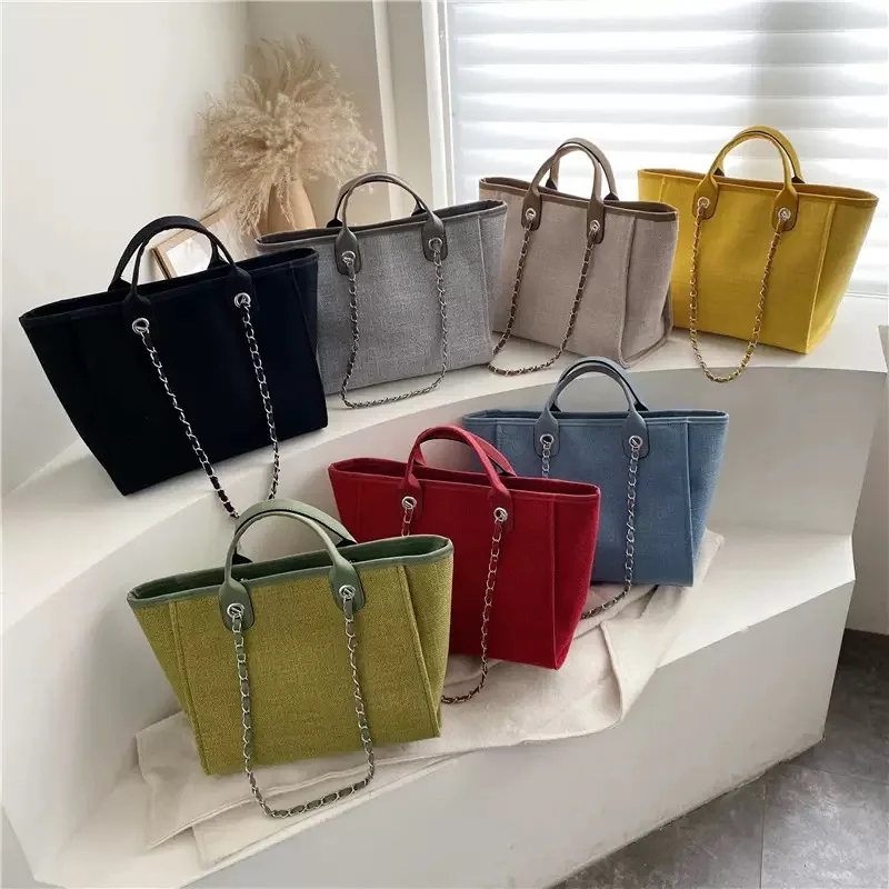 Embroidery Kit Pouch - Borsa tote a catena con tracolla