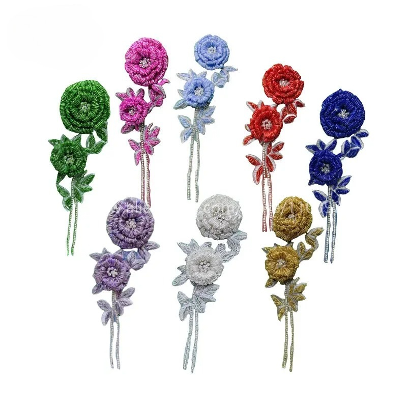 Embroidery Roses - NUOVI fiori al seno rosa con
