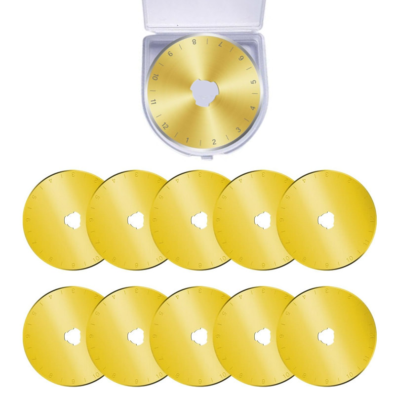 Embroidery Converter - 10 Lame Rotanti Rivestite in Titanio