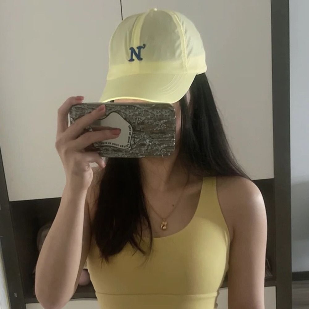 Embroidery Letter N - Cappellino da Baseball con Ricamo Lettera