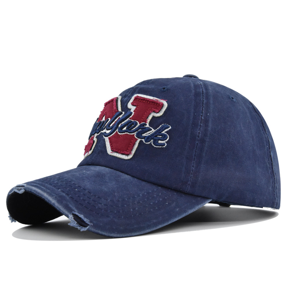 Embroidery Letter N - Cappellino da Baseball Vintage Lavato per