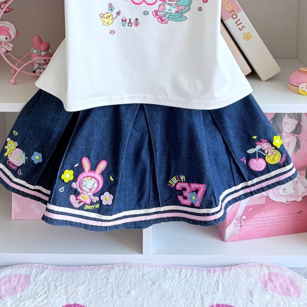 Set di gonne dolci giapponesi  - Embroidery Cotton Shirt recensione e prezzo