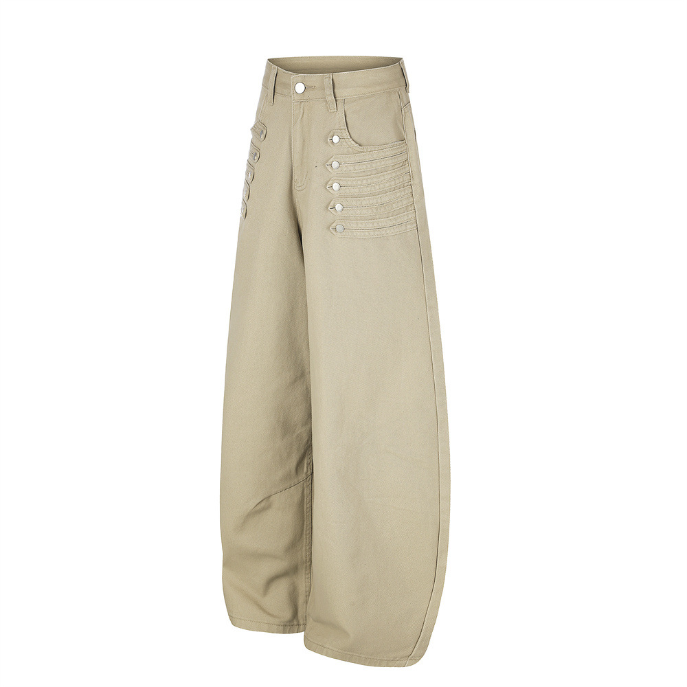 MWJLPWQ Pantaloni a gamba curv - Embroidery Unique Design recensione e prezzo
