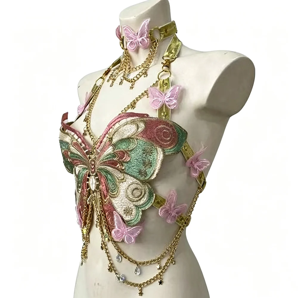 Top Corto da Donna con Ricamo  - Embroidery Gold recensione e prezzo