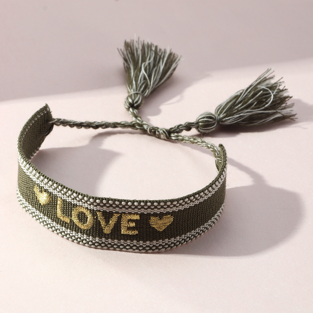 Braccialetto Intrecciato Fatto - Embroidery Letter N recensione e prezzo
